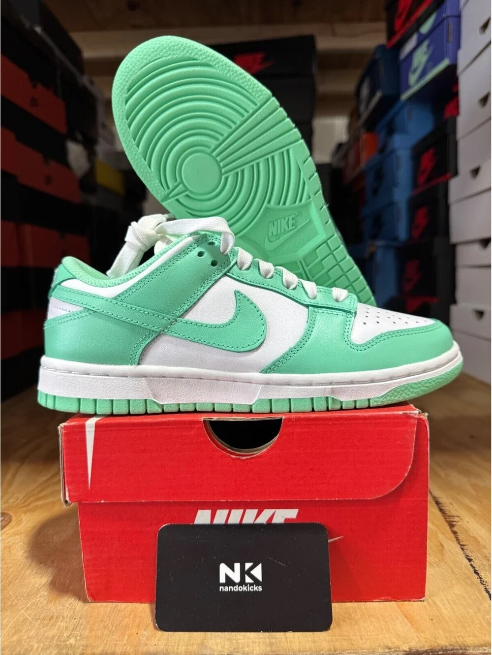 Nike Wmns Dunk Low 'Green Glow' DD1503-105 BRAND NEW SIZE 6.5W